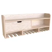 Tooltrek3 Power tool organizer storage rack, wall-mount drill holder, charging station for 10 power drills, Plywood