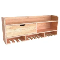 Tooltrek3 Power tool organizer storage rack, wall-mount drill holder, charging station for 10 power drills, Eucalyptus