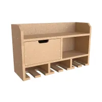 Tooltrek3 Power tool organizer storage rack, wall-mount drill holder, charging station for 6 power drills, MDF