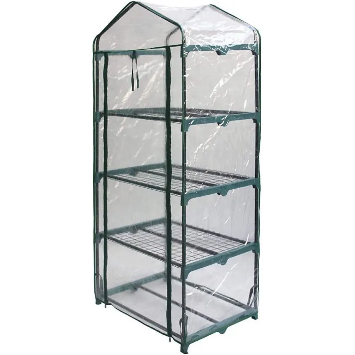 Clear PVC Green house - Mini Pop Up Greenhouse - Grow your own Potted Plants Growing Seeds Herbs Seedlings Flowers Gardening