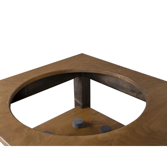 BBQ Space Outdoor Kitchen Islands, for Kamado Joe (Junior) Ceramic smoker (1.2m Length, with wheels)