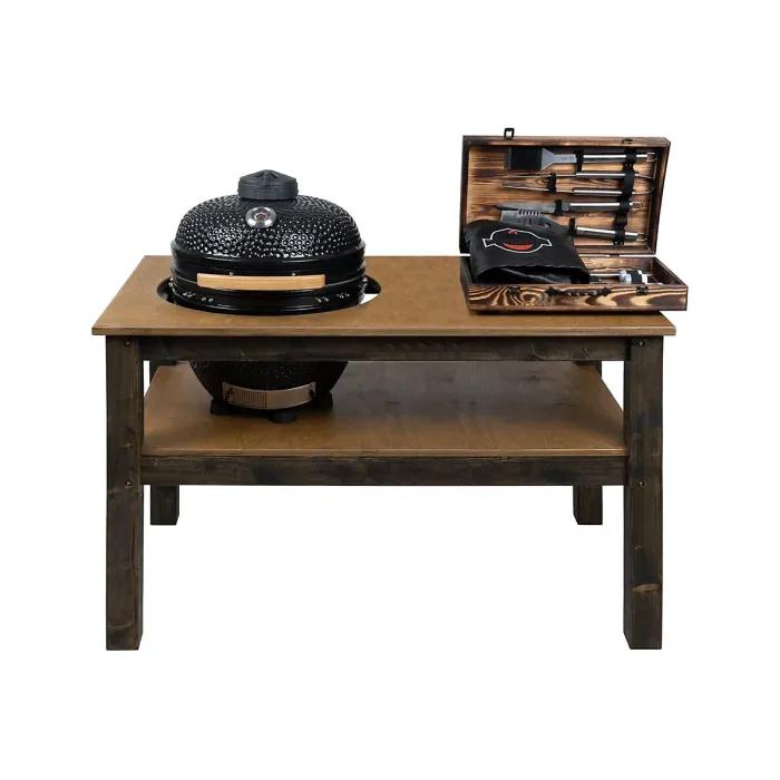 BBQ Space Outdoor Kitchen Islands, for Kamado Joe (Classic Joe I) Ceramic smoker (1.6m Length)