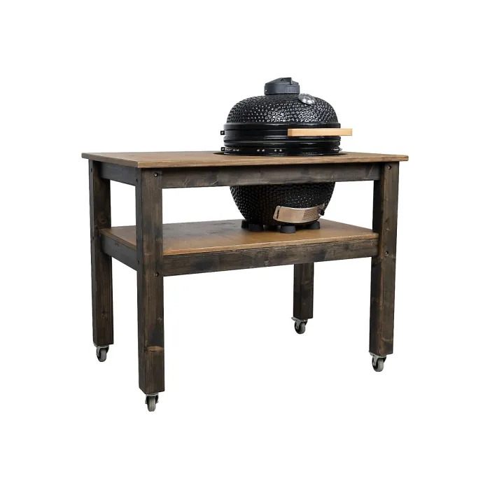 BBQ Space Outdoor Kitchen Islands, for Kamado Joe (Big Joe 3) Ceramic smoker (1.2m Length, with wheels)