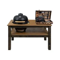 BBQ Space Outdoor Kitchen Islands, for Kamado Bono Media Ceramic smoker (1.6m Length)