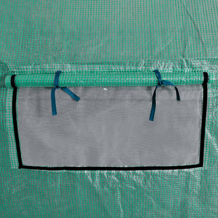 Berkfield Portable Polytunnel Greenhouse Steel Frame Walk-in 18 m2