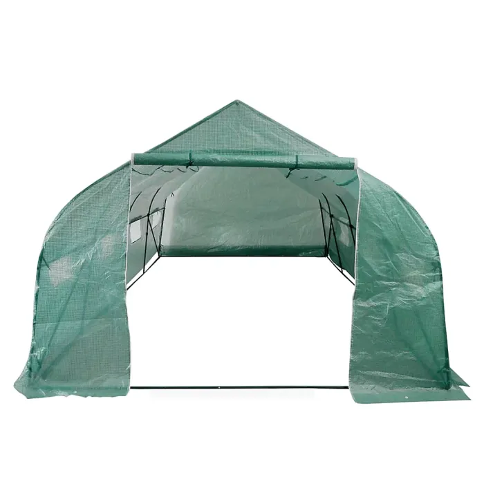 Berkfield Portable Polytunnel Greenhouse Steel Frame Walk-in 18 m2