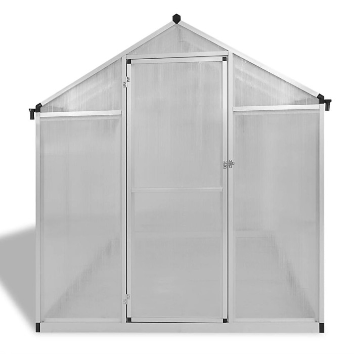 Berkfield Reinforced Aluminium Greenhouse with Base Frame 4.6 m2
