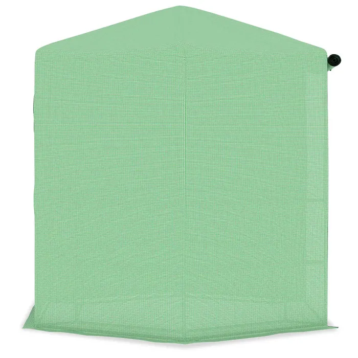 Berkfield Greenhouse with Shelves Steel 227x223 cm