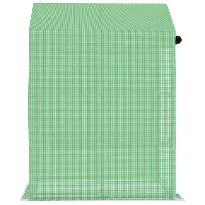 Berkfield Greenhouse with Shelves Steel 143x143x195 cm