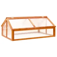 Berkfield Greenhouse Brown 114x80x50 cm Firwood