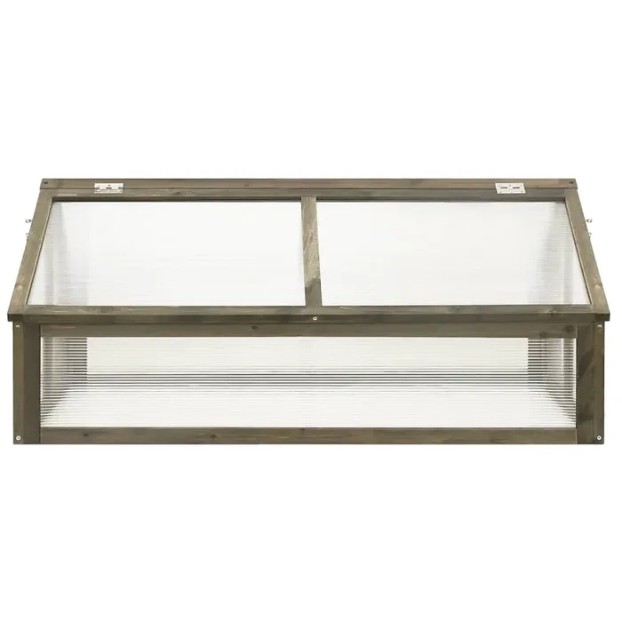 Berkfield Greenhouse Grey 114x80x50 cm Firwood