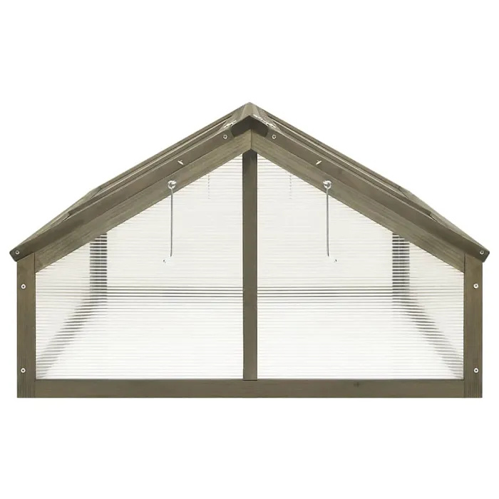 Berkfield Greenhouse Grey 114x80x50 cm Firwood