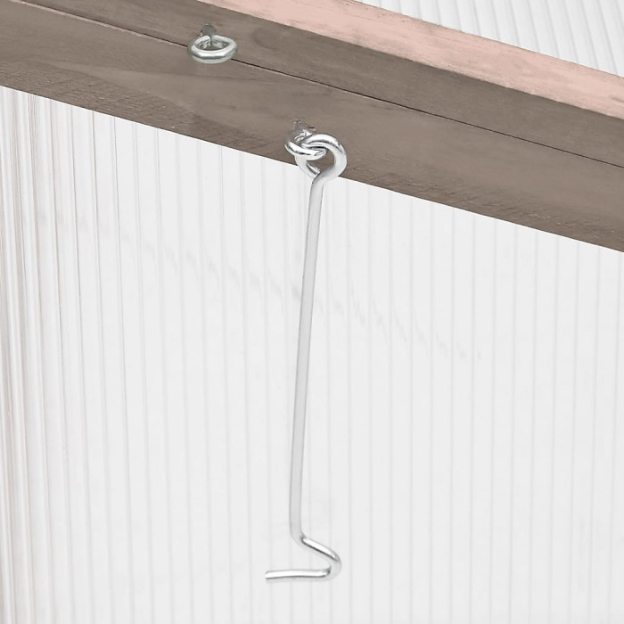 Berkfield Greenhouse Grey 110x58.5x39 cm Fir Wood