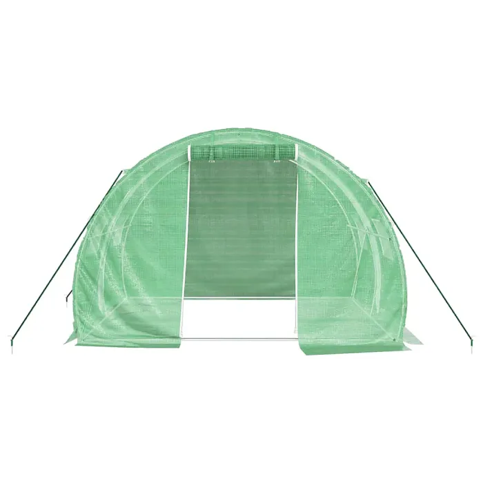 Berkfield Greenhouse with Steel Frame Green 6 m2 3x2x2 m