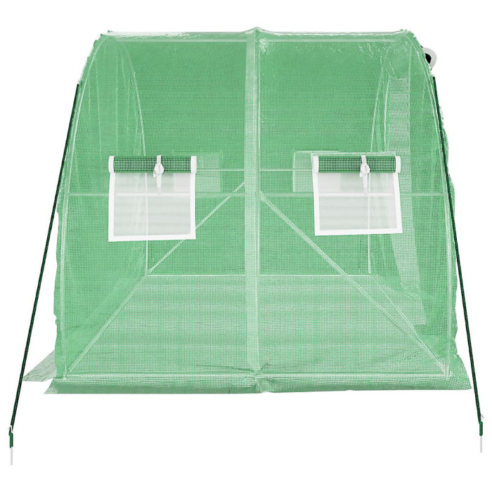 Berkfield Greenhouse with Steel Frame Green 6 m2 3x2x2 m