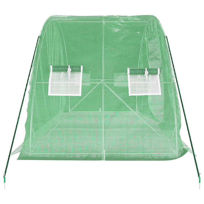 Berkfield Greenhouse with Steel Frame Green 10 m2 5x2x2.3 m