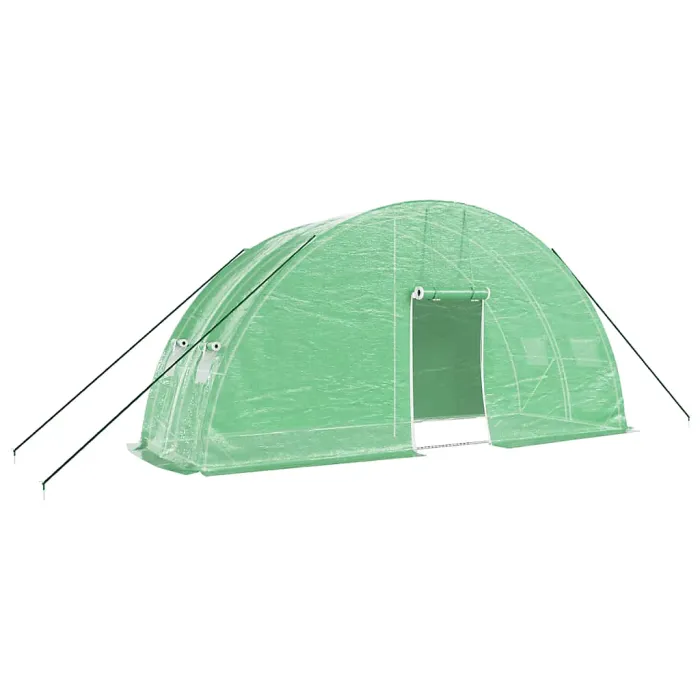 Berkfield Greenhouse with Steel Frame Green 12 m2 6x2x2.85 m