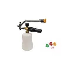 Dual Connector Lance Brass Snow Foam Lance 4 Nozzles 11.6 mm 1/4" Quick Release