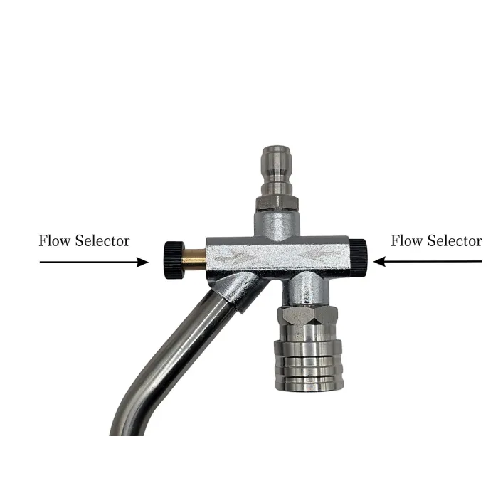 Dual Connector Lance Brass Snow Foam Lance 4 Nozzles 11.6 mm 1/4" Quick Release