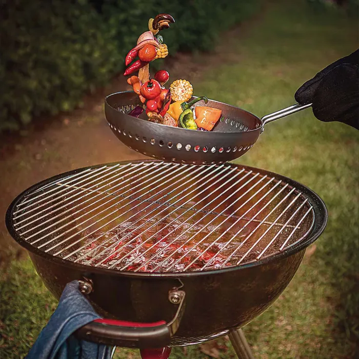 Tramontina Anodised Aluminium Barbeque Wok 26 cm