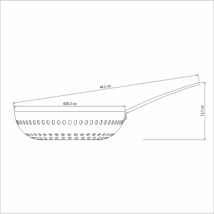 Tramontina Anodised Aluminium Barbeque Wok 26 cm