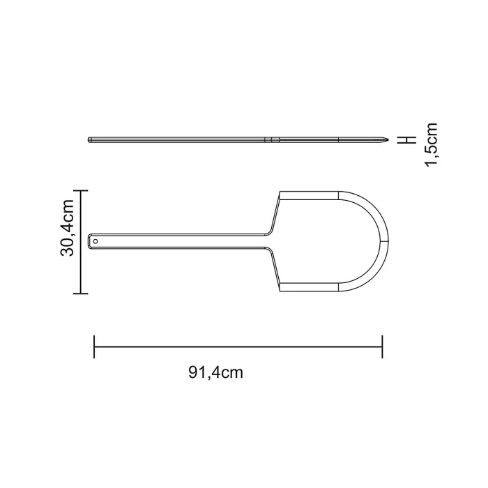 Tramontina Pizza Peel 91cm x 30cm