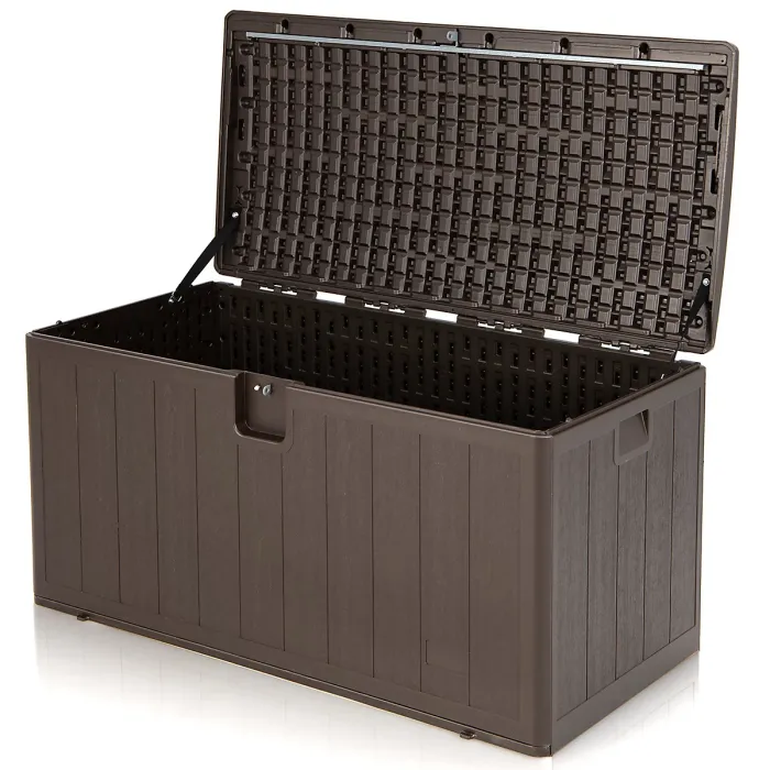 Costway 400L Outdoor Patio Deck Box Weather Resistant Storage Tools Bin Garden Container Costway 400L Outdoor Patio Deck Box Weather Resistant Storage Tools Bin Garden Container