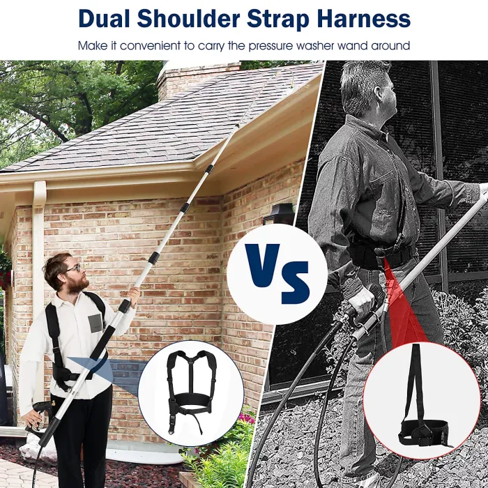 Costway 5M Telescoping Wand for Pressure Washers 4000PSI Commercial Grade Extension Wand