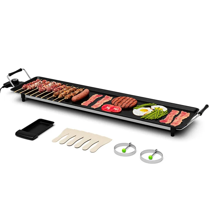COSTWAY Electric XXL Teppanyaki Table Grill 90 x 23CM Non-Stick Griddle BBQ Hot Plate