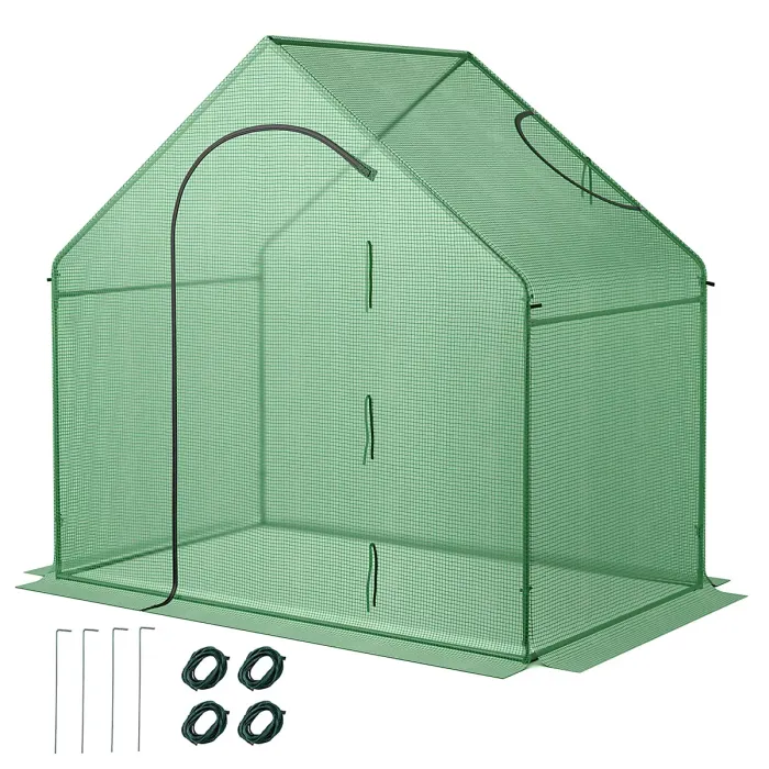 GAINOOM Walk-in Greenhouse Portable Green Outdoor Warm House