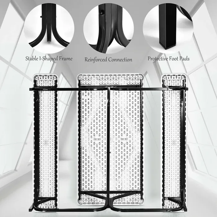 GAINOOM Outdoor Picnic Table and Bench Set Heavy-Duty Garden Furniture Gathering/Party