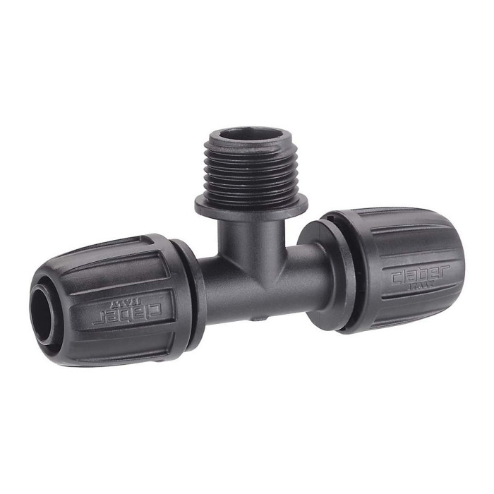 Claber 91017 Pop-Up Sprinkler Threaded 3-Way Connector. Pack of Two