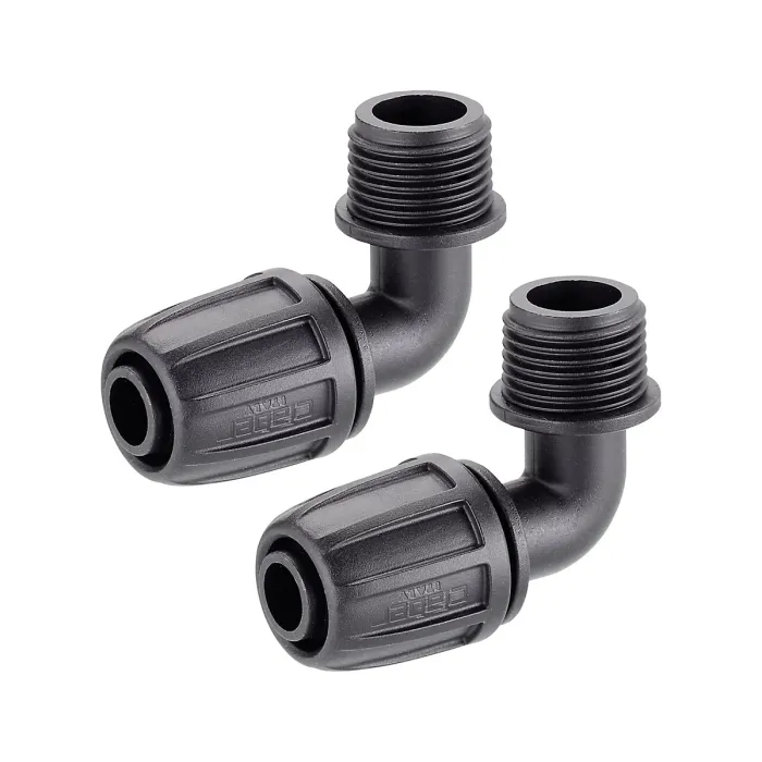 Claber 91019 Threaded Elbow Pop-Up Sprinkler Connector. Pack of Two