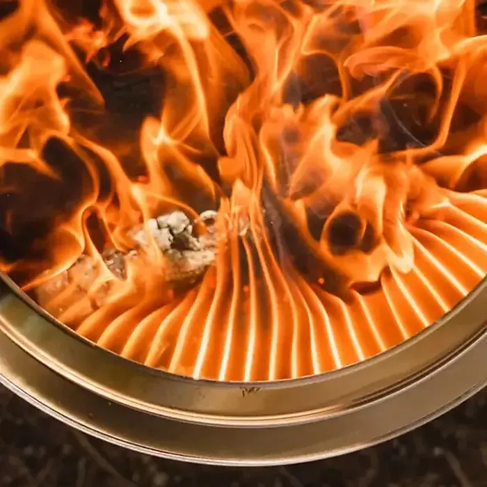 Solo Stove Bonfire 2.0 Wood Burning Stainless Steel Fire Pit Bundle Spark Screen, Stand, Ash Pan, Cover & Carry Case Low Smoke