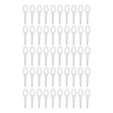 50PCS Plastic Grass Trimmer Blades for BOSCH ALM 28 30 Lawn Mower Replacement Parts