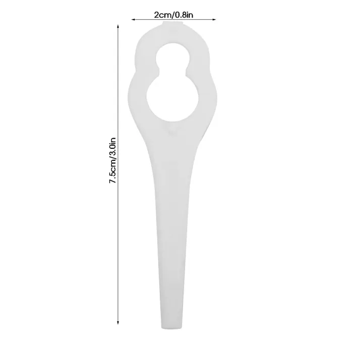 50PCS Plastic Grass Trimmer Blades for BOSCH ALM 28 30 Lawn Mower Replacement Parts
