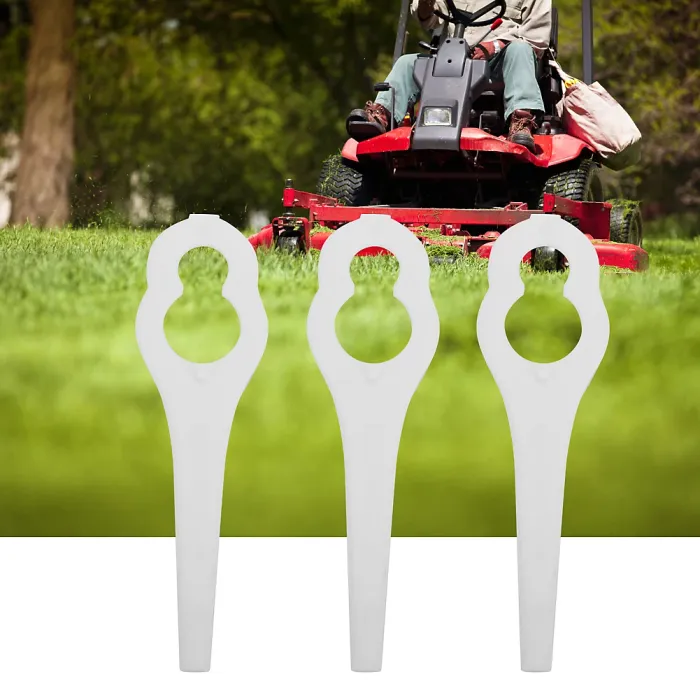 50PCS Plastic Grass Trimmer Blades for BOSCH ALM 28 30 Lawn Mower Replacement Parts