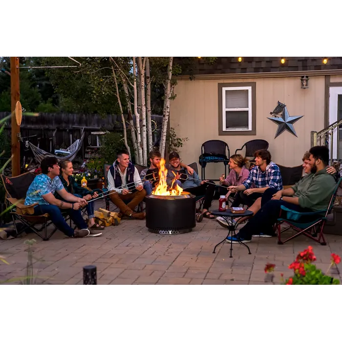 Solo Stove Yukon 2.0 27" Stainless Steel Fire Pit Ash color