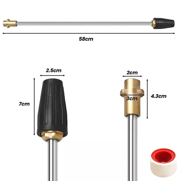 For Karcher K2-K7 Pressure Washer 276 bar Dirt Blaster Lance Rotary Brass Nozzle