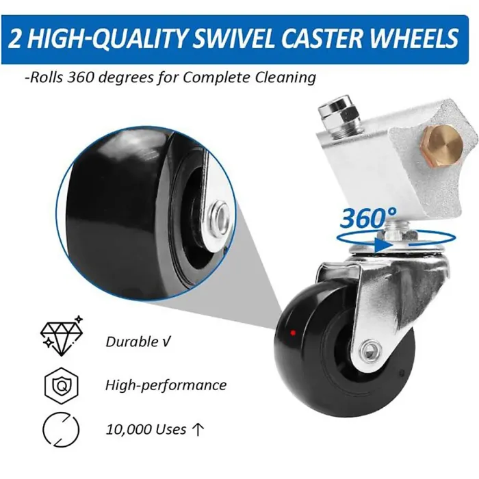 Silver Pressure Washer Car Undercarriage Cleaner Under Road Cleaning Nozzle
