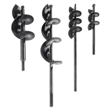 Auger Spiral Drill Bit Garden Yard Planting Post Hole Digger Tool set