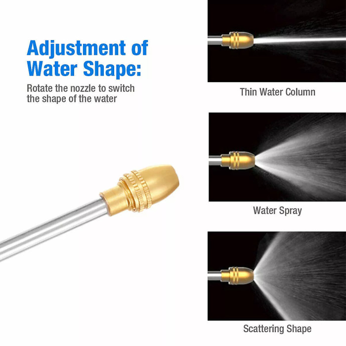 Metal High Pressure Water Spray Gun Brass Nozzle Garden Car Clean Washer Tool