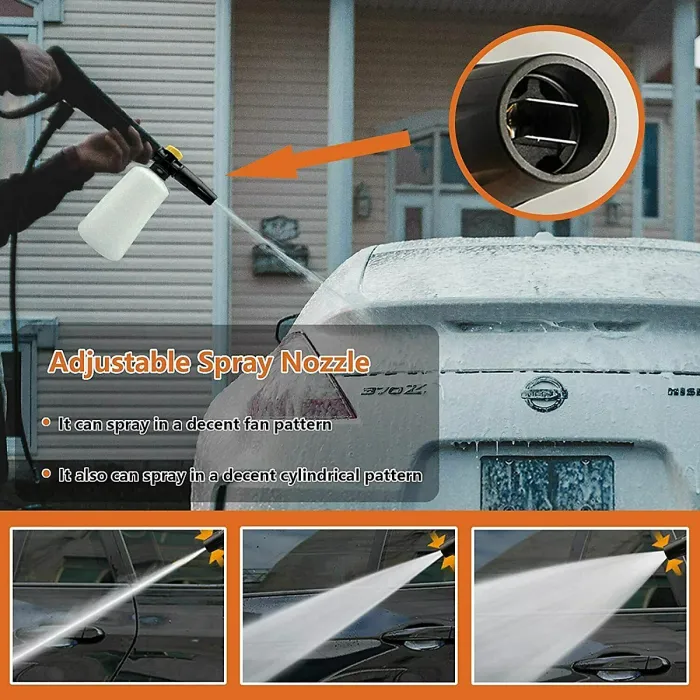 Snow Foam Lance Kit Pressure Washer Gun Compatible Karcher Car Cleaning Bottle