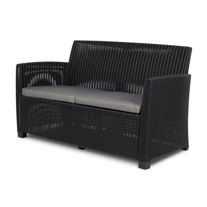 Keter Mia Graphite Plastic 4 seater Coffee set