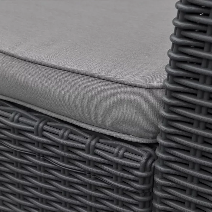 Keter Mia Graphite Plastic 4 seater Coffee set