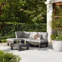 Keter Elements Grey 4 Seater Modular corner Seating