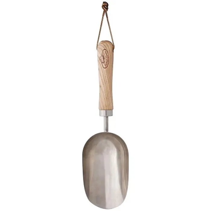 Compost Scoop with Wood Handle
