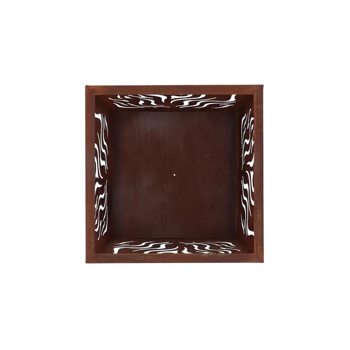 Fallen Fruits Oxidised Rust Effect Square Fire Pit Basket Garden OutdoorHeater