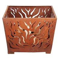 Square Rusty Firebasket (Medium)
