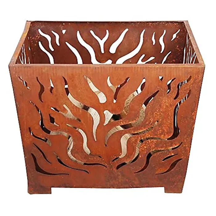Square Rusty Firebasket (Medium)